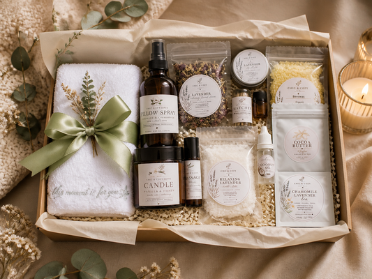 Luxury Lip Balm Making Spa Gift Box for Women | Self Care Gift Set | Girls Night Spa Kit
